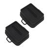 2 Pcs Silicone Air Cooker Pot with Handle Rectangular Fryer Liner Tray Replacement for Kitchen Cooking Accessories Black