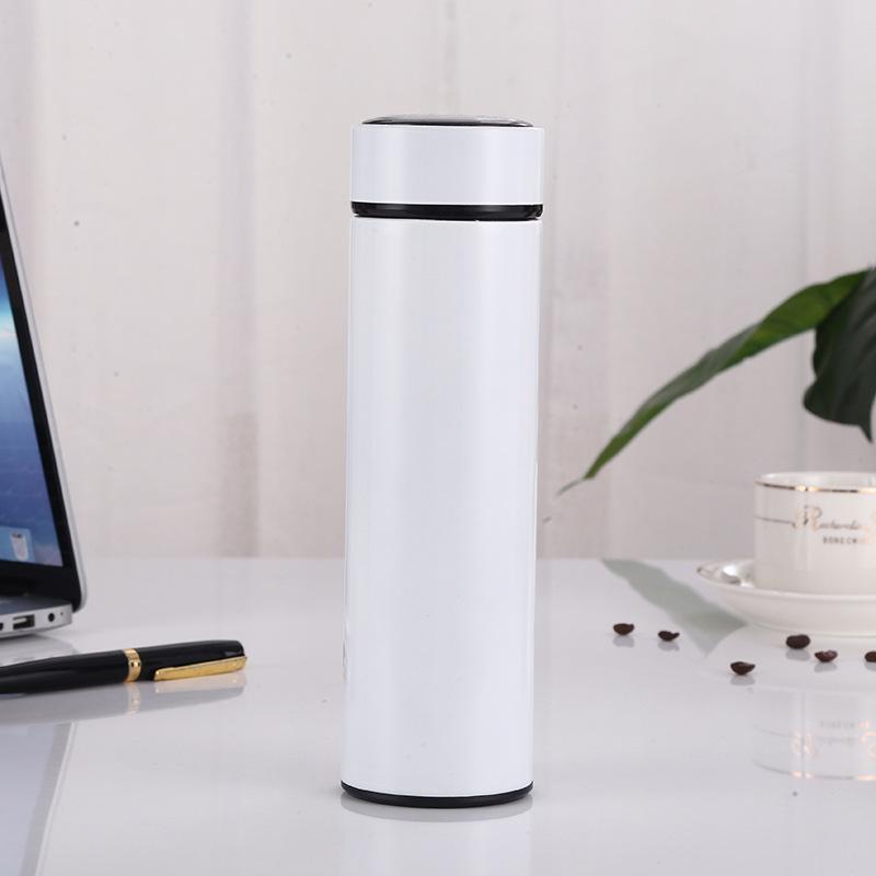 Intelligent Temperature Display Thermos Cup 304 Stainless Steel Car Portable Straight Body Cup Office Business Water Cup Gift Cup
