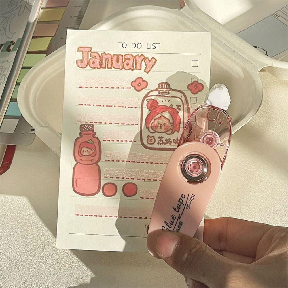 DIY Scrapbooking Dot Glue 4M Large Capacity Roller Glue Tape Portable Glue Tape  Student Gift