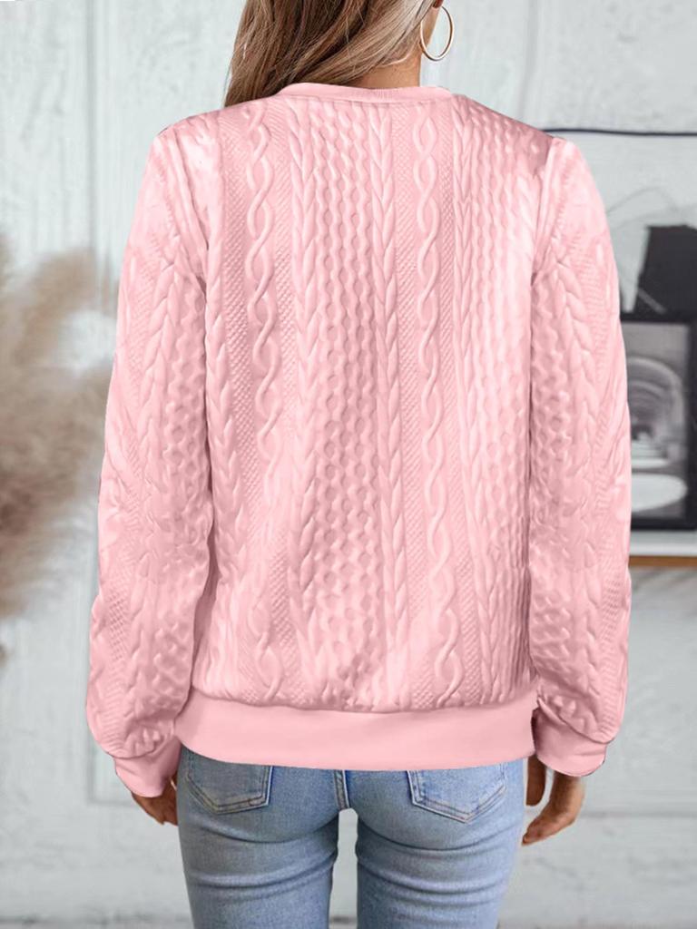 2025 Autumn/Winter Women's Casual Zipper Long Sleeve Sweatshirt with Stylish Neckline