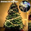 5/10M Christmas Ribbon String Light Lace Bows Ribbon Lights Ornaments  Outdoor Decor