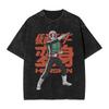 Rider Henshin Kamen Anime Washed T Shirts Streetwear Hip Hop Vintage TShirt Tee Shirt for Men Women 100 Cotton Harajuku Summer