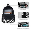 Black And White Striped Backpack Abstract Lines Stylish Backpacks Women Men Sport Pattern School Bags High Quality Rucksack