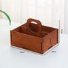 Retro Solid Wood Storage Box Desktop Basket Book Snacks Fruit Cosmetics Organizer Boxes Home Bedding Room Basket