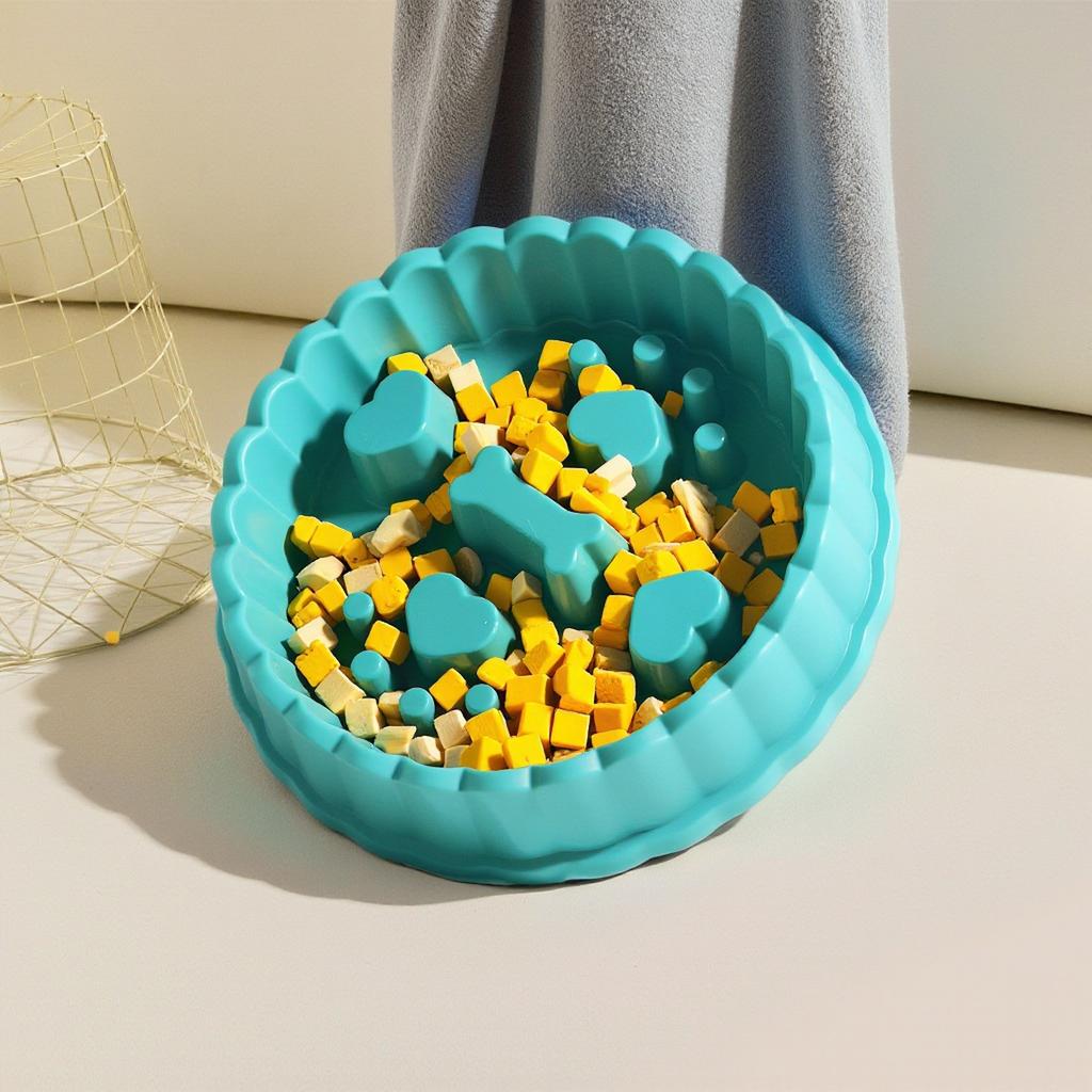 Love Cake Slow Food Bowl Anti-choking Dog Bowl Small Medium and Large Dog and Cat Feeding Basin Cat Food Basin Dog Food Bowl Spot