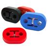 Universal Car Two-Hole Exhaust Pipe Mount Bracket Lifting Lug Modification Plus Long Muffler Support Shock Absorber Hanging Glue
