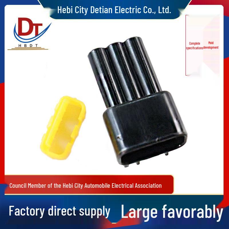 Waterproof 3-Pin Black Automotive Wire Harness Connector Housing DJ70318-2.3-11 for Vehicles