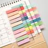 200Pcs Sticky Note Tabs for Page Marking PET Page Markers with Ruler Transparent Classify File Label Memo Stickers for Office