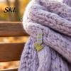 Durable Metal Brooch Zinc Alloy Pin, Colorful Flower Shape Lapel Smooth Polished Edge Edges Enamel Badge for Coats Scarves Canvas Bags Gift