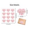 30 Sheets Bow Thank You Adhesive Stickers Smudge-Proof Decor Labels for Bridal Shower Gift Wrapping Envelope Seals