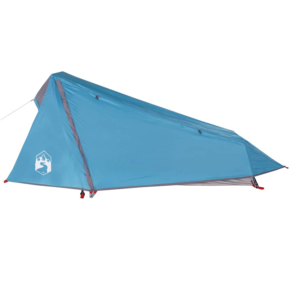 1 Person Tunnel Tent Blue Waterproof