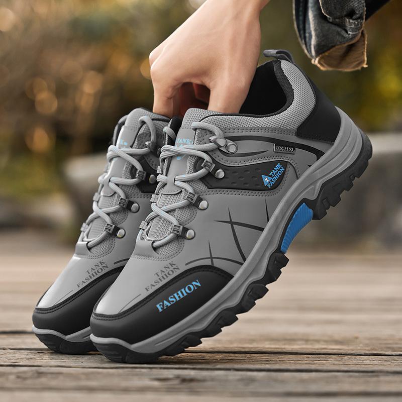 Spring New Hiking Shoes Men's Shoes Breathable Construction Site Work Non-slip Wear-resistant Sports Leisure Work Shoes Men