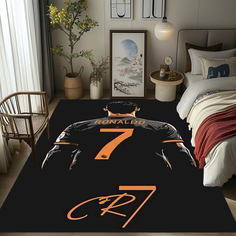 Cristiano Ronaldos Erbe Teppich Wohnzimmer- und Schlafzimmerteppiche Druck Schutzmatte Kunst Fußmatte