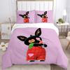 3pcs Bing Bunny Plush Toy with Heart Print-Perfect for Home Decor, Gifts, and Fans!1202231a