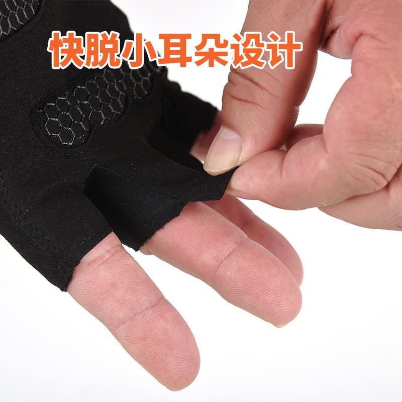 Gym Workout Gloves Half-Finger With Wrist Support Anti-Slip Durable Men Women Fitness Training