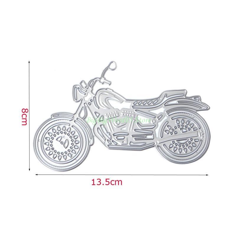 

24TE Motorcycle Metal Cutting Dies Stencil Paper Card Scrapbook Embossing DIY Craft серебряный