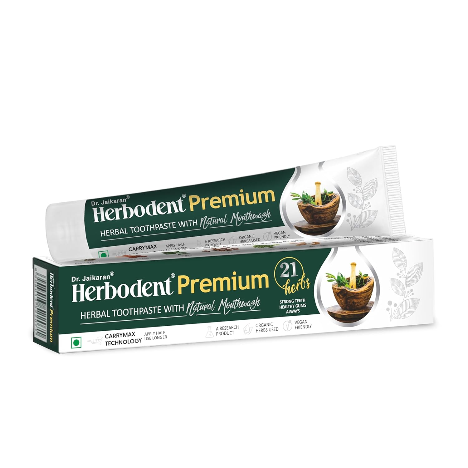 

Herbodent Premium Gingivitis Prevention Toothpaste-165G Pack Of 2