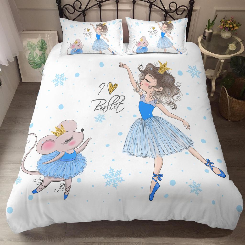 Luxury Duvet Cover and Pillowcase Digital Printing Star/moon/meteor Double Winter Quilt Cover Set Lantern Duvet Cover 1 Person