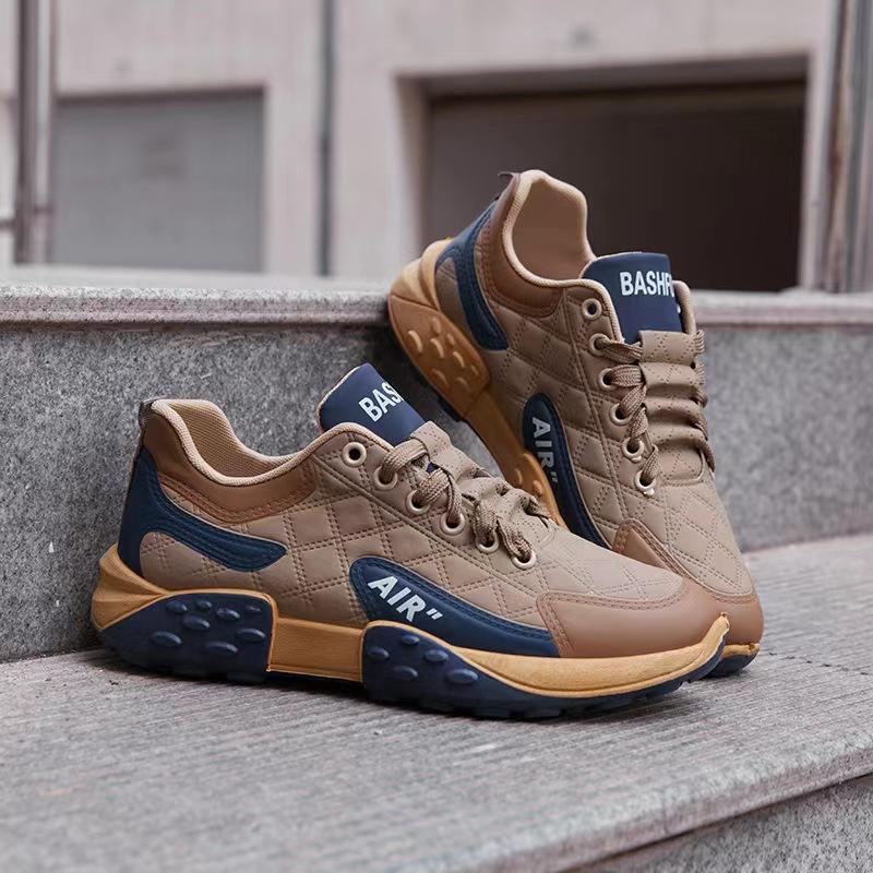Men's Shoes Low-top Men's Casual Sports Shoes Fashion Lace-up Dad Shoes Comfortable Soft-soled Running Shoes Men