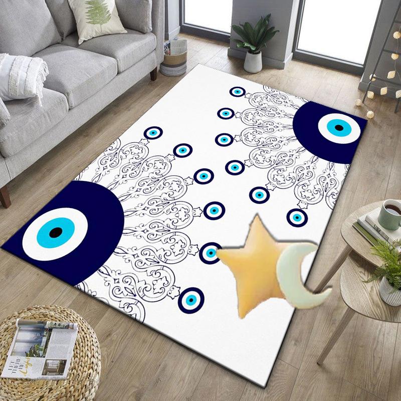 Eyes Pattern Design Art Office Rug Chair Mat, Entryway Carpet, Suitable for Front Door, Bedroom, Living Room, Desk, Holiday Gift