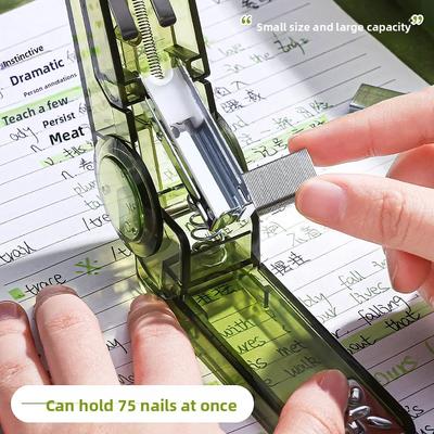 Portable Stapler Portable Binding Machine Mini Binder Labor-Saving Home Use Stapler Office Stationery for School Supplies