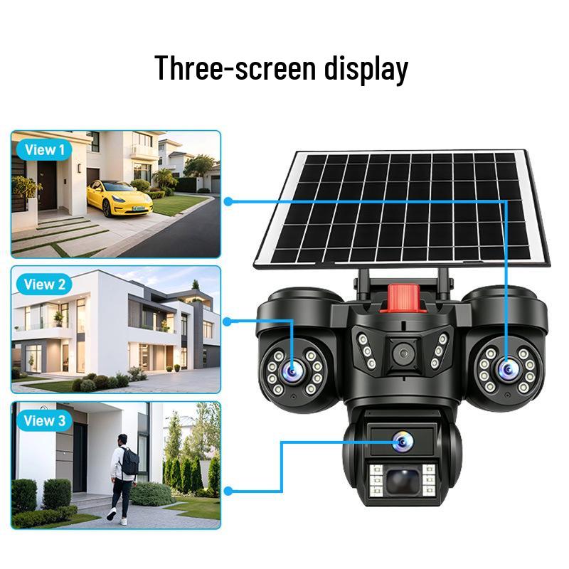 Solar 4M Pixels True Color HD 4G Outdoor Wireless Surveillance Camera for Fish Ponds