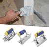 Corner Angle Trowel Stainless Steel Durable Hand Tool Plastering Tool with Grip Handle Premium for Scraping Mudding Drywall