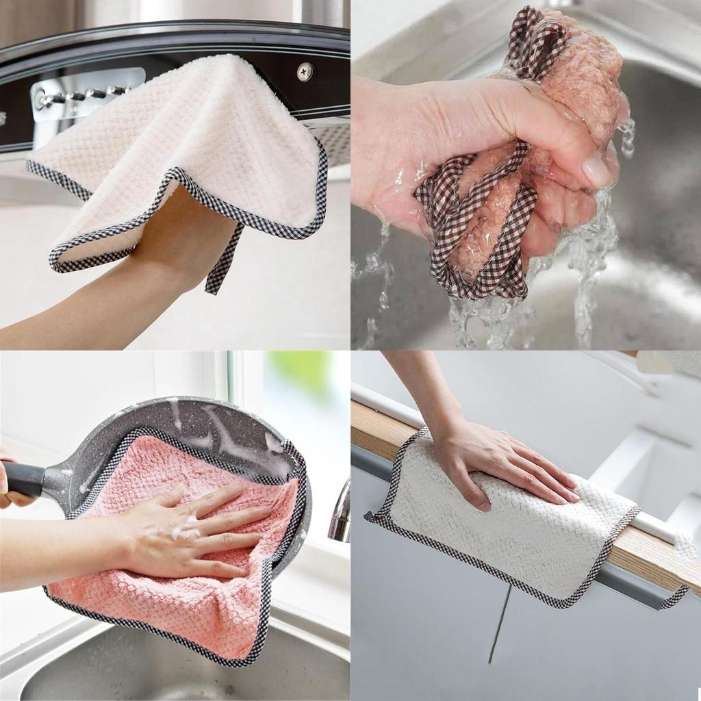 Ultra Absorbent Super Soft Microfiber Kitchen Dish Cloth Ideal For Household Cleaning