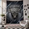 Las Vegas Raiders Wandteppich Heimdekoration Wandbehang Stoff für Schlafzimmer Wohnzimmer Hintergrund