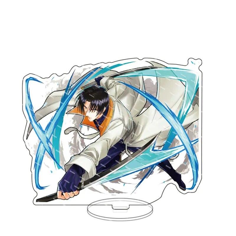 Anime Rurouni Kenshin Stand Action Figure HIMURA KENSHIN Tomoe Yukishiro Acrylic Standing Model Plate Holder Cosplay Collection
