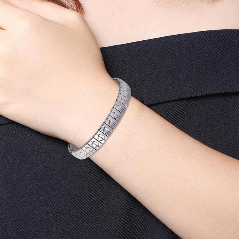 Elegant Adjustable Bracelet Jewelry Adjustable Bracelet In Stainless Steel Eye Catching Elastic Wrist Chain Ornament