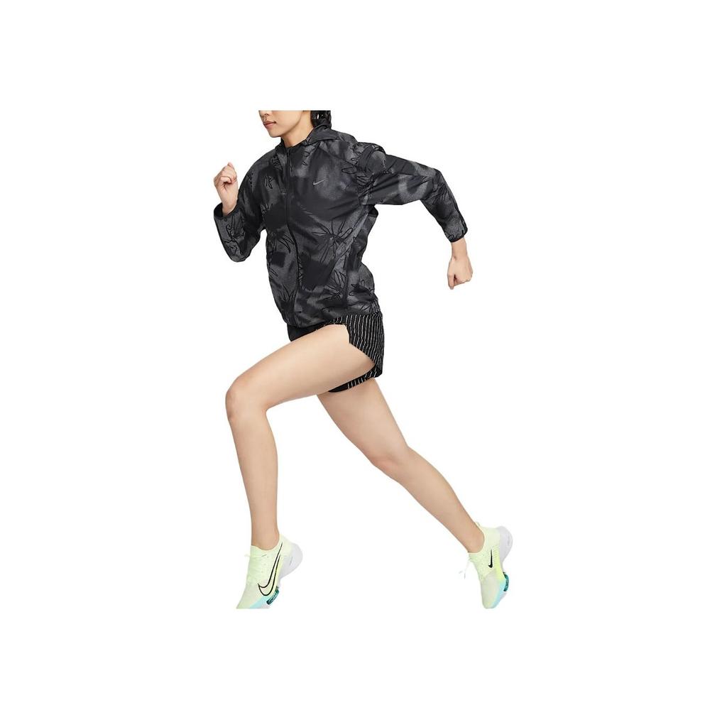 Nike Logo Graphic Print Hooded Jacket Women Jackets Black HJ2194-010