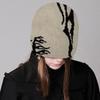 Knitted Beanies Hat for Women Men Popular Pattern Skull Hat Handmade Crochet Hat 2000s Hiphop Hat Casual Street Headwear