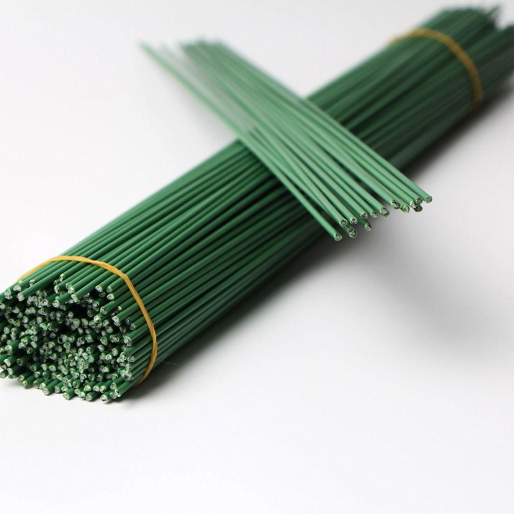 30PCS 2mm Twisted Zinc Wires Tree Branches 40CM Green Branch Tape Wrapping Flower Arrangements Handmade Items Green Wire