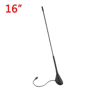 Antenne per auto con base per antenna AM/FM universale antirumore per auto da 16 pollici