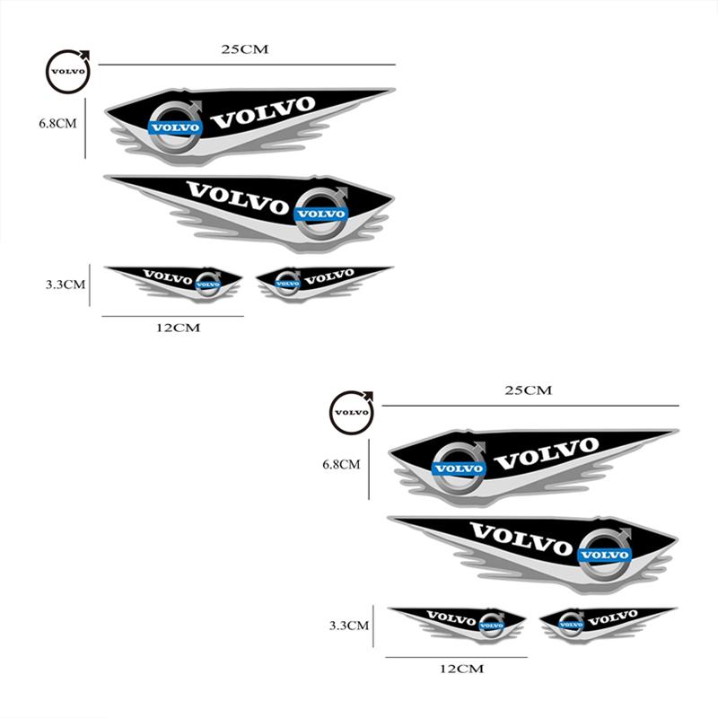 4 pezzi adesivo antigraffio paraurti auto Volvo S60 XC60 S90 XC90 adesivo universale per auto adesivo decorativo antigraffio portiera auto.Consegna rapida