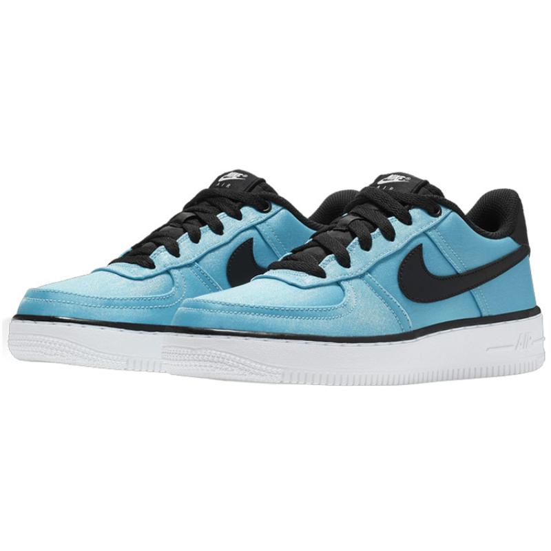 Nike Air Force 1 Lv8 Shift Anti Slip Wear Resistant Low Top Kids' Skateboarding Shoes Ice Blue Teenagers Sneakers AV5154-400