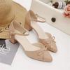 women fashion sweet pointed toe black high quality stiletto heels for sexy party lady casual beige office pumps ab612