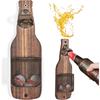 Wall Mounted Wooden Bottle Opener with Cap Catcher Beer Opener Bar Accessories Kitchen Decor Beer Gifts for Men Man Cave