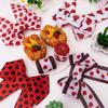 4 Roll Labybug Ribbon 5Yard/Roll Ladybird Ribbon Decorative Ribbon for Gift Wrapping, Party Decorations, Hair Bows