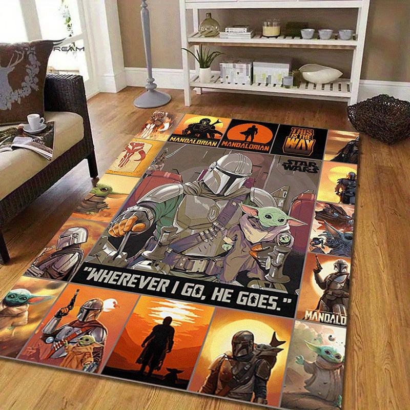 1 ks Koberec Star Wars, Plošný koberec, Ložnice a Herní místnost, Odolný, Odolný proti skvrnám a Snadno čistitelný, Obývací pokoj