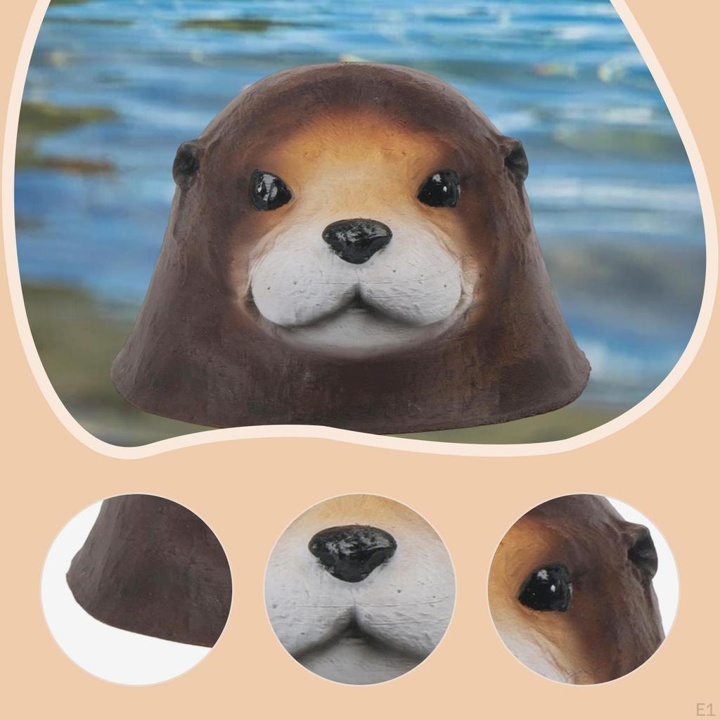 Floating Seal Head Figurine Outdoor Ornament Waterproof Weatherproof Yard Art Decor Pond for