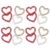Heart Sewing Patches Elegant Heart Beaded Sequined for Decoration Rhinestones Appliques Sew On Dress