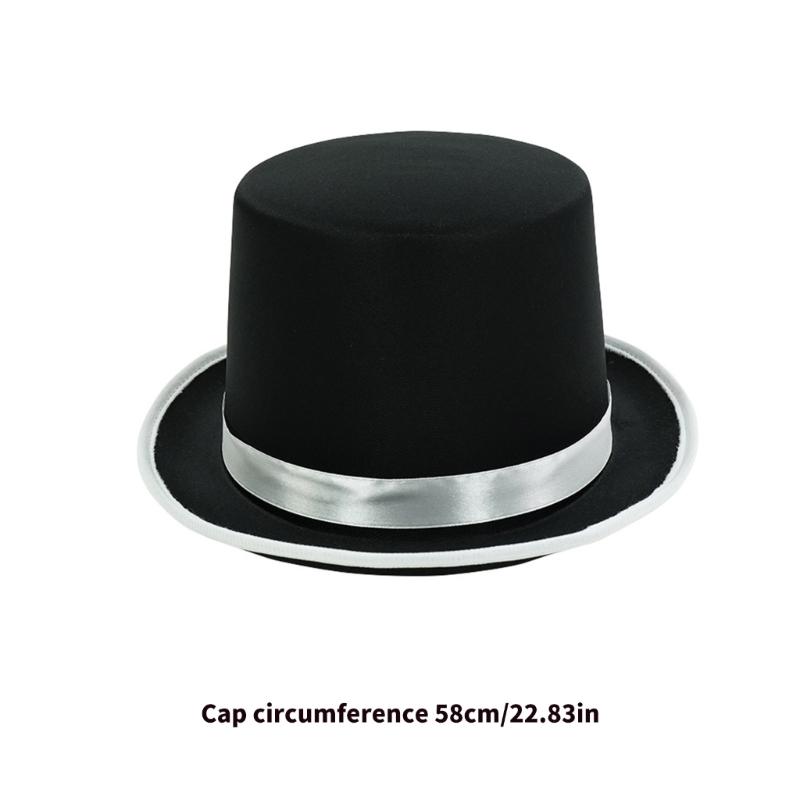 Elegant Unisex Top Hat For Stage Performances Themed Parties And Fashion Event