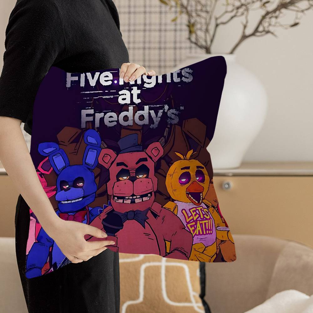 F-Fnaf Five-Nights-At-Freddys Personalized Pillow Cover Kids Bedroom Wild Party Decor Pillowcase Kid Birthday Shower Gift