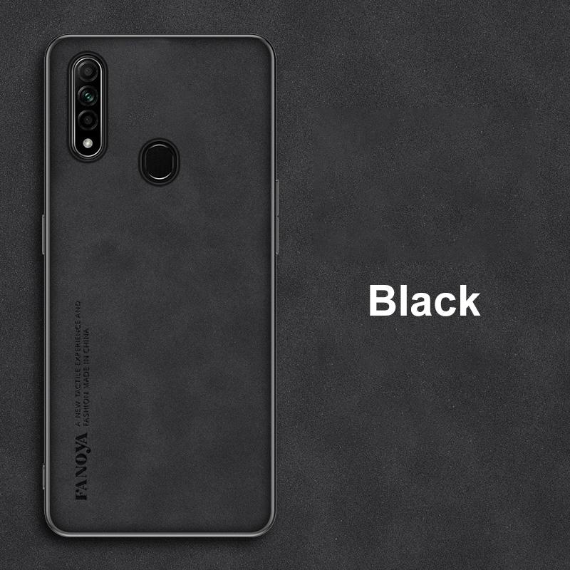 Luxury PU Leather Case For OPPO A31 Back Cover Business Matte Silicone Shockproof Full Protection Phone Case For OPPO A8 Coque