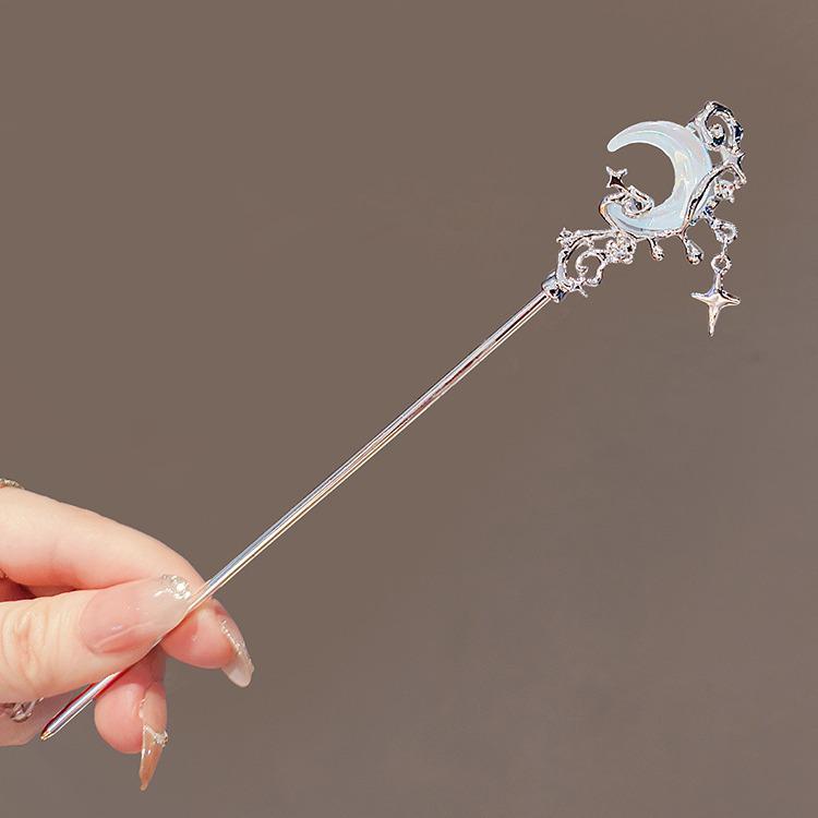 Moonstone Star Hairpin: Elegant Modern Chinese Style Hair Accessory
