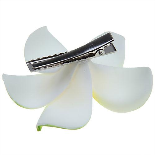Women Girls Foam Plumeria Flower Hair Clip
