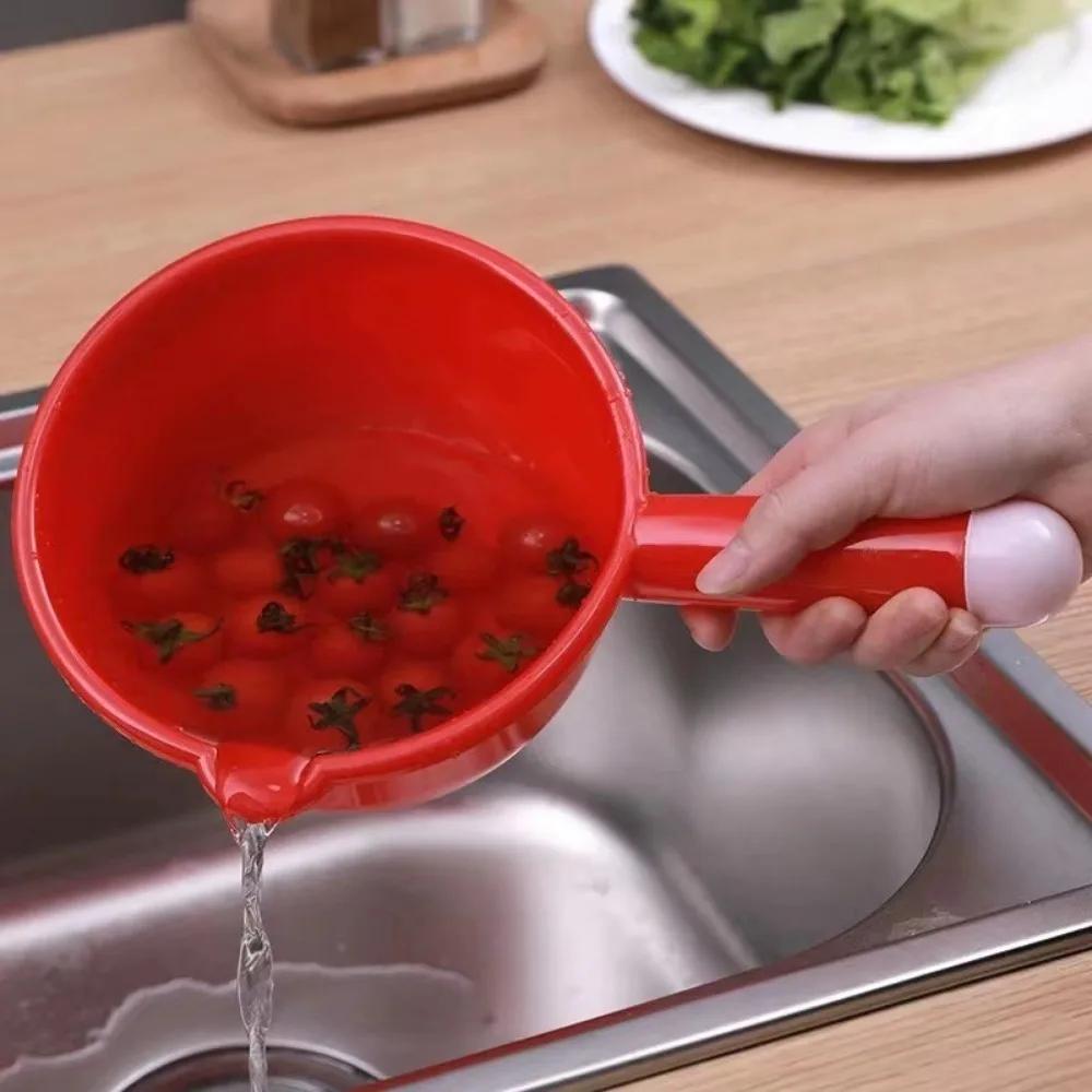 Verdickter Kunststoff Großer Schöpflöffel Küchenwasserschöpflöffel Blume Industriell Bruchfest