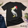 Womens Santa Pelican Shirt Christmas Bird Gift White Pelican Unisex T-shirt
